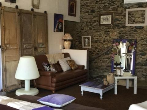 Loft Atypique Bed & Breakfast Villeneuve-de-Riviere ภายนอก รูปภาพ