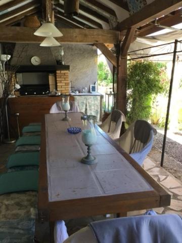 Loft Atypique Bed & Breakfast Villeneuve-de-Riviere ภายนอก รูปภาพ